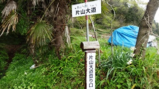 片山大道登り口 片山大道登り口